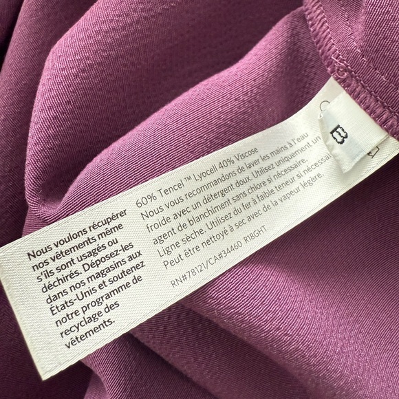 Eileen Fisher Drawstring Button Down Shirtdress - M - Picture 9 of 9